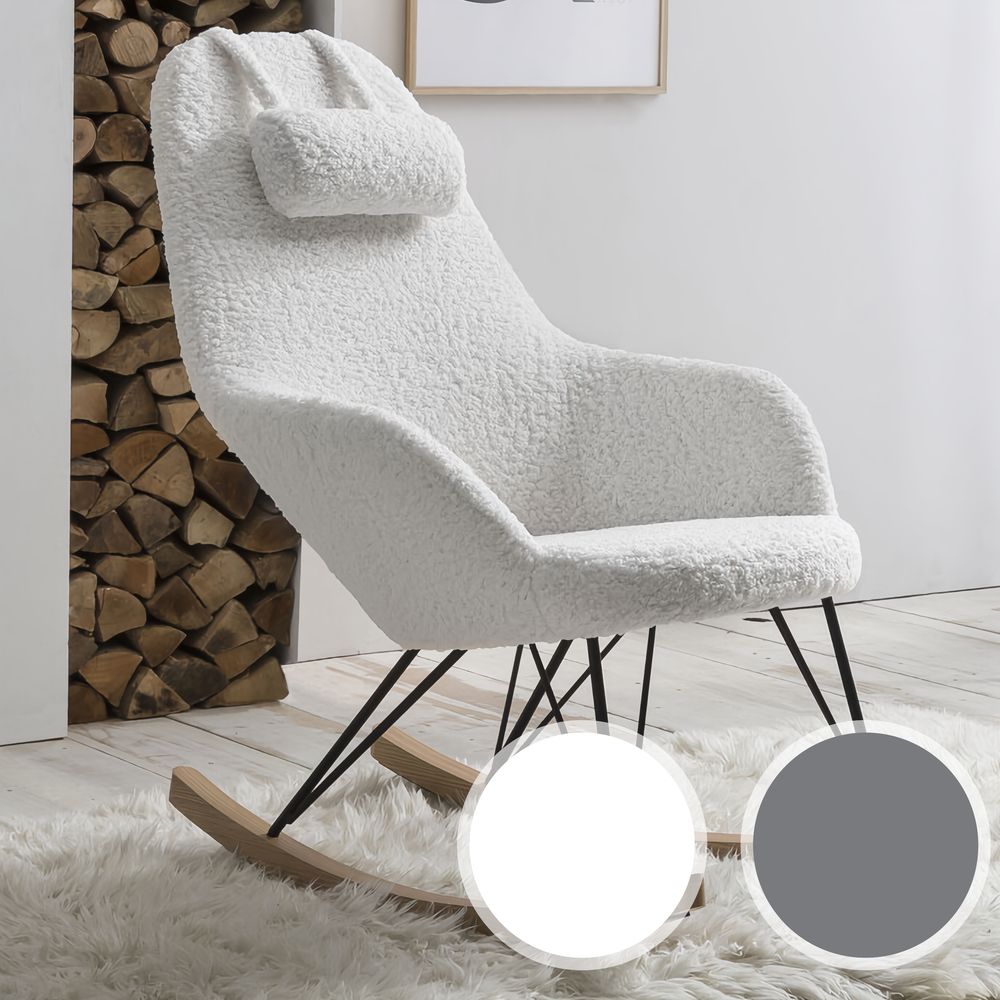 SalesFever »Alma« Schaukelstuhl weiss / B 67 x H 107 x T 105 cm