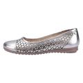 Hush Puppies Women Leah Closed Toe Ballet Flats, Grey (Pewter Pewter), 7 UK