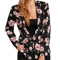 TopsandDresses Ladies UK Size 16 Black Floral Jacket Blazer EU44