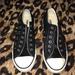 Converse Shoes | Black Leather Converse Womens Size 7 | Color: Black | Size: 7