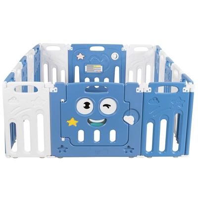 Costway 16-Panel Foldable Baby Playpen Kids Activi...