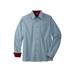 Men's Big & Tall The No-Tuck Casual Shirt by KingSize in Grey Diamond (Size XL)