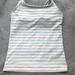 Athleta Shirts & Tops | Athleta Girl Striped Athletic Tank Top | Color: Blue/White | Size: 12g