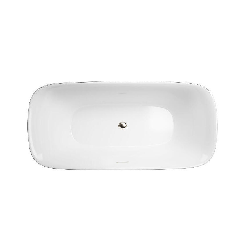 Randolph Morris Royal 59 Inch Acrylic Double Ended Freestanding Tub - No Faucet Drillings RMD47-PN