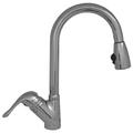 Whitehaus Collection Rainforest Kitchen Sink Faucet with Pull Down Spray 3-2169-C-C