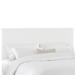 Twill Upholstered Headboard by Skyline Furniture in Twill White (Size KING)