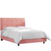 Tufted Bed by Skyline Furniture in Linen Putty (Size TWIN)