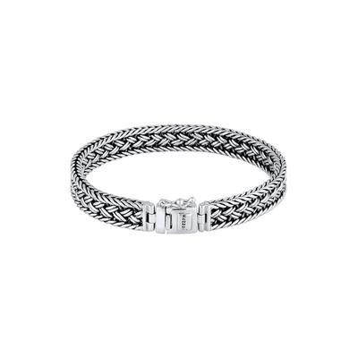 KUZZOI Unisex Königskette Kastenverschluss 925 Silber 17 Herren