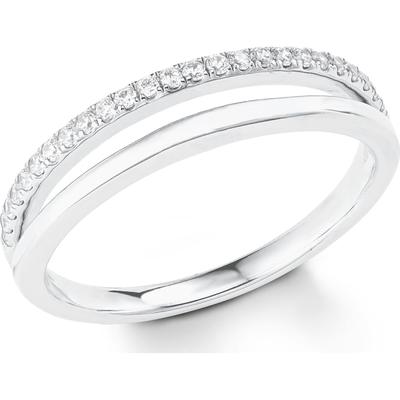 s.Oliver Damenring 925er Silber 58 Weiss Damen Image