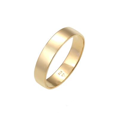 Elli PREMIUM - Bandring Trauring Basic Hochzeit Paar 585 Gelbgold Ringe 1 ct Damen