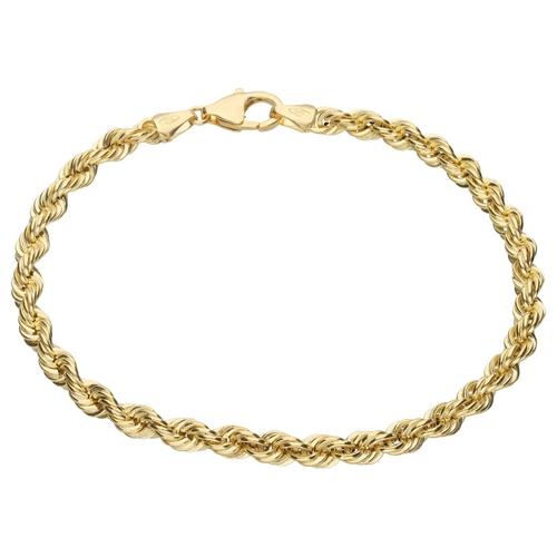 Luigi Merano – Armband Kordelkette, hohl, Gold 585 Armbänder & Armreife Gold Damen