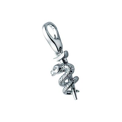 Giorgio Martello Milano - Charm Aeskulapstab, Silber 925 Charms & Kettenanhänger 1 ct Silber Damen