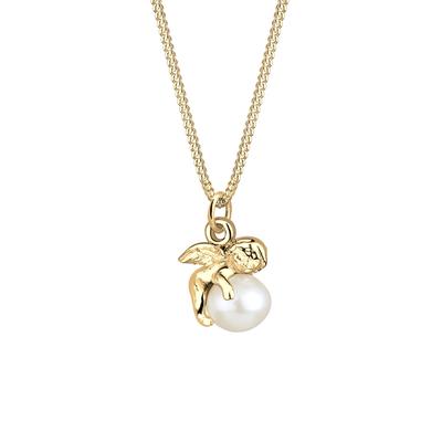 Elli - Engel Süßwasserzuchtperle 925 Sterling Silber Ketten 1 ct Damen (54.99 € / 1 ct)
