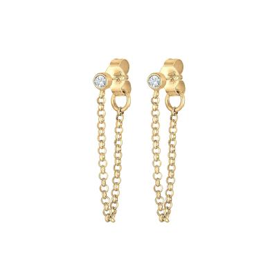 Elli - Kette Trend Geo 925 Silber, mit Kristallen von Swarovski® Ohrringe 1 ct Damen (49.99 € / 1 ct)