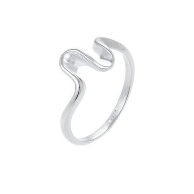 Elli - Wellen Wave Strand Maritim 925 Sterling Silber Ringe 1 ct Damen