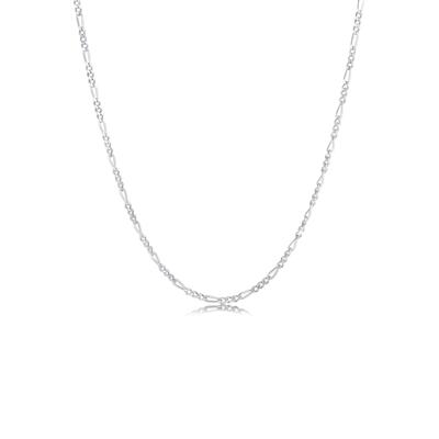 KUZZOI - Männer Figarokette Massiv Oxidiert 925 Silber Herrenschmuck 1 ct Herren (89.99 € / 1 ct)