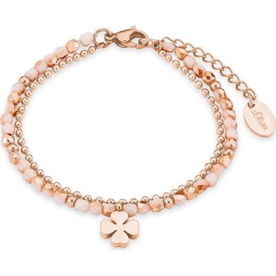 s.Oliver Armband Edelstahl One Size Weiss Damen