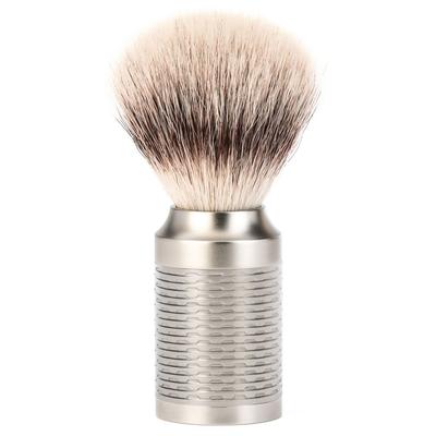 Mühle Rocca Rasierpinsel mit Silvertip Fibre®, Griff Edelstahl Herren