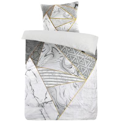 Gallazzo Bettwäsche 300 - Grau / Gold 1x 240cm x 2x 60cm 70cm