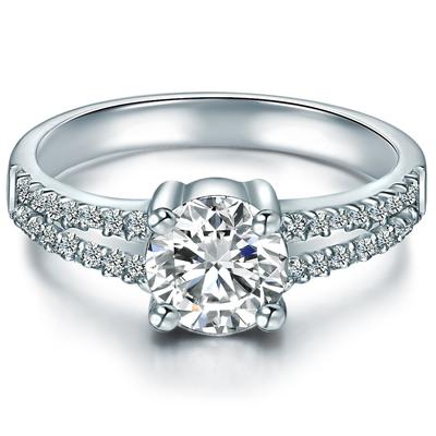 Trilani - Ring aus Sterling Silber in Silber mit Zirkonia Ringe 1 ct Damen Image