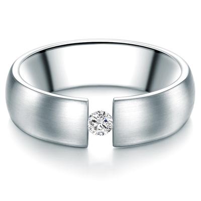 Trilani - Ring aus Edelstahl in Silber mit verziert mit Kristallen von Swarovski® Ringe 1 ct Damen