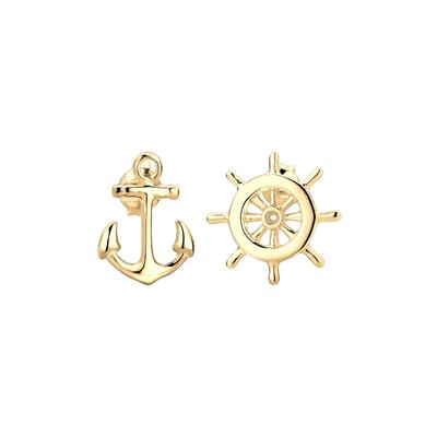 Elli - Elli Ohrringe Anker Steuerrad Maritim Sailor Filigran 925 Silber 1 ct Damen Image