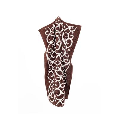 grace grand spa Handtuch Akanthus in Doubleface-Optik braun
