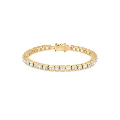 Elli PREMIUM Tennisarmband Trend Zirkonia Kristalle 925 Silber 19 Damen Image