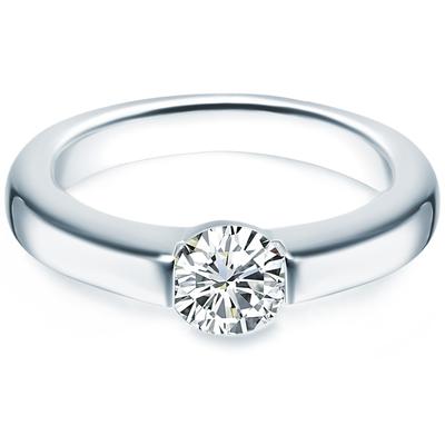 Trilani - Ring Sterling Silber Zirkonia in Silber Ringe 1 ct Damen