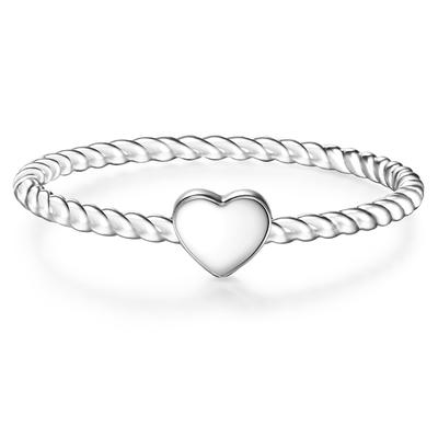 Glanzstücke München - Ring Herz Sterling Silber in Silber Ringe 1 ct Damen (44.99 € / 1 ct)