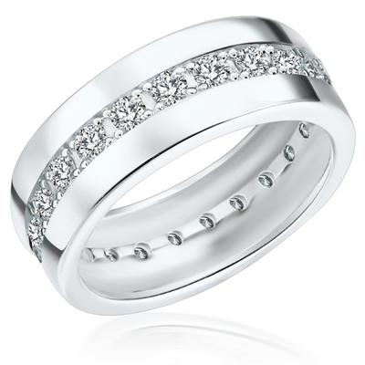 Rafaela Donata - Ring Sterling Silber Zirkonia in Silber Ringe 1 ct Damen