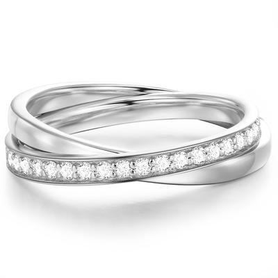 Glanzstücke München - Ring Sterling Silber Zirkonia in Silber Ringe 1 ct Damen