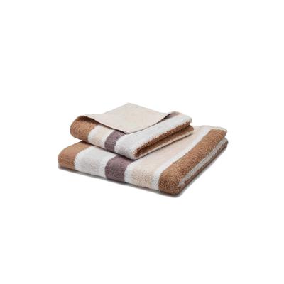 grace grand spa Duschtuch Premium in tollem Streifen-Design braun