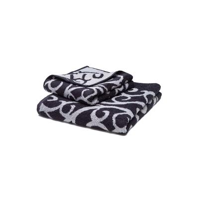 grace grand spa Handtuch Akanthus mit modernem Muster schwarz