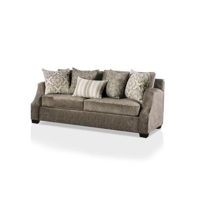 Furniture of America Quavo Upholstered Sofa - Gray