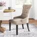 Kelly Clarkson Home Concert Tufted Arm Chair in Beige Wood/Upholstered in Brown | 43 H x 24 W x 28 D in | Wayfair 13D99F17F5DA4FEBBC2051C279AD2D20