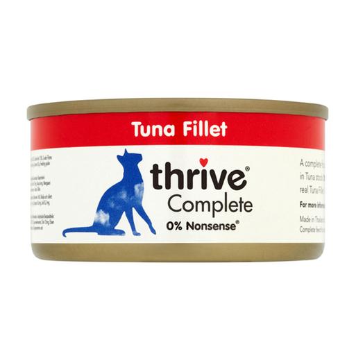 6 x 75 g Thrive Complete Thunfischfilet - Katzenfutter Nass