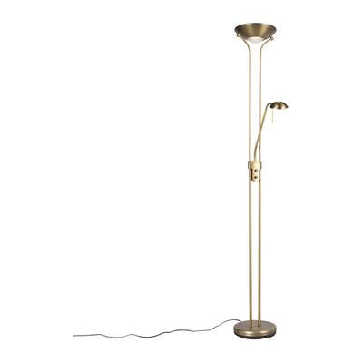 Bronzene Stehleuchte mit Leselampe inkl. led und Dimmer - Diva 2 Image