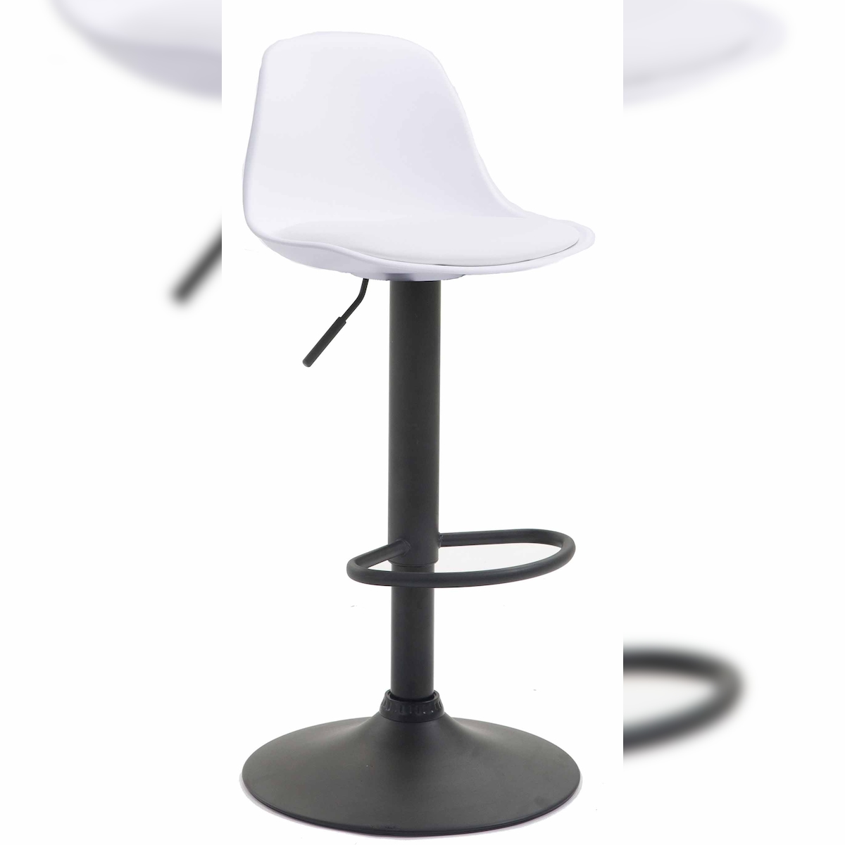 CLP Barhocker Kiel Kunststoff schwarz/weiß Image
