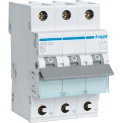 Hager LS-Schalter 3P 6kA B-25A QuickConnect 3M Image