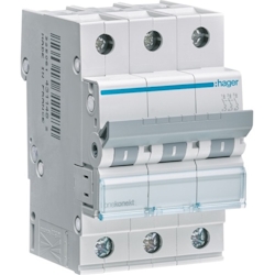 Hager LS-Schalter 3polig, C-20A, 6kA Image