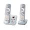 Panasonic KX-TG6822 DECT-Telefon Anrufer-Identifikation Silber
