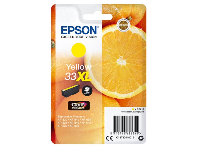 Tinten EPSON C13T33644012 EPSON XP530 TINTE YELLOW HC Image