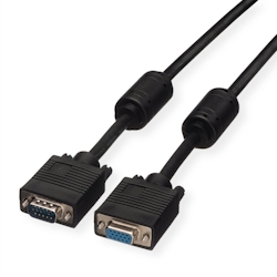 ROLINE SVGA-Kabel HD15 ST - BU mit Ferritkern, 20 m Image