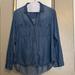 Anthropologie Tops | Anthropologie “Cloth And Stone” Chambray/Denim Top | Color: Blue | Size: M