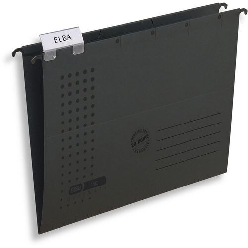 ELBA Hängemappen Chic Ultimate DIN A4 Anthrazit Karton 5 Stück Image