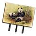 Caroline's Treasures Panda Bears by Daphne Baxter Wall Key Organizer w/ Key Hooks Metal in Yellow | 7.5 H x 8 W x 1.25 D in | Wayfair BDBA0111TH68