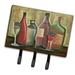 Caroline's Treasures Wine by Tiffany Budd Wall Key Organizer w/ Key Hooks Metal in Brown | 7.5 H x 8 W x 1.25 D in | Wayfair BTBU0168TH68