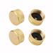 Flame King 4-Pc Universal Solid Brass Caps for 1LB Propane Bottle Gas Tank Cylinders | 0.1 H x 1.2 W x 1.2 D in | Wayfair AB228