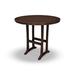 POLYWOOD® Nautical Trestle Round Bar Outdoor Table Plastic | 48 W x 48 D in | Wayfair RBT448-L1MA